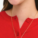 Red Geometric Necklace