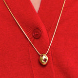 Red Geometric Necklace