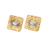 Crab Silver Earrings