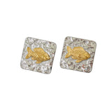 Gold Fishy Earrings