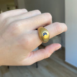 Anillo Media Luna Azul