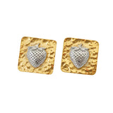 Strawberry Silver Earrings