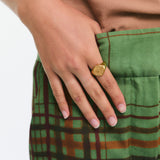 Anillo Sello Spicy Chile Oro