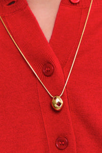 Red Geometric Necklace