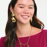 Pendientes Dos Círculos Dorado