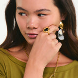Anillo Ágata Dorado