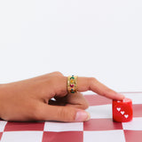 Anillo Corazones Colores