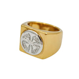 Anillo Sello Tomate Plata