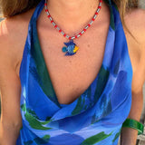 Blue Fish Necklace