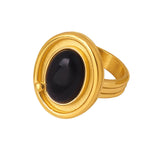 Golden Agate Ring