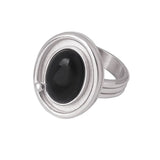 Silver Agate Ring