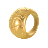 Golden Multi Heart Ring