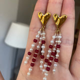 Pendientes Heart Drops