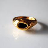 Vintage Ring mit schwarzem Stein