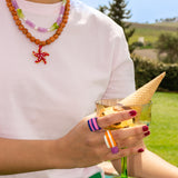 Anillo Helado Rosa y Azul