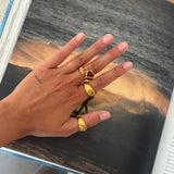 Anillo Two Melted Hearts