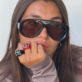 Black Stud Ring