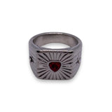 Anillo Coeur Plateado