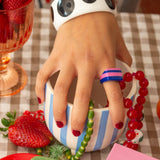 Anillo Helado Rosa y Azul