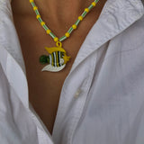 Yellow Fish Necklace